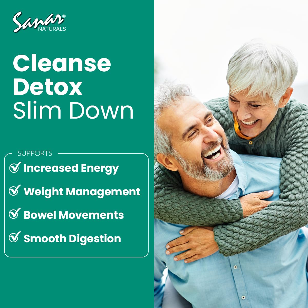 Sanar Naturals Colon Cleanser - Herbal Blend with Probiotics and Fibers - Digestive Health Sanar Naturals