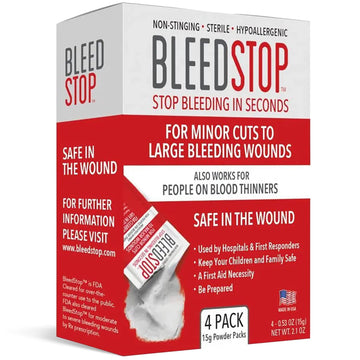 BleedStop™ First Aid Powder for Blood Clotting, Trauma Kit, Blood Thinner BleedStop