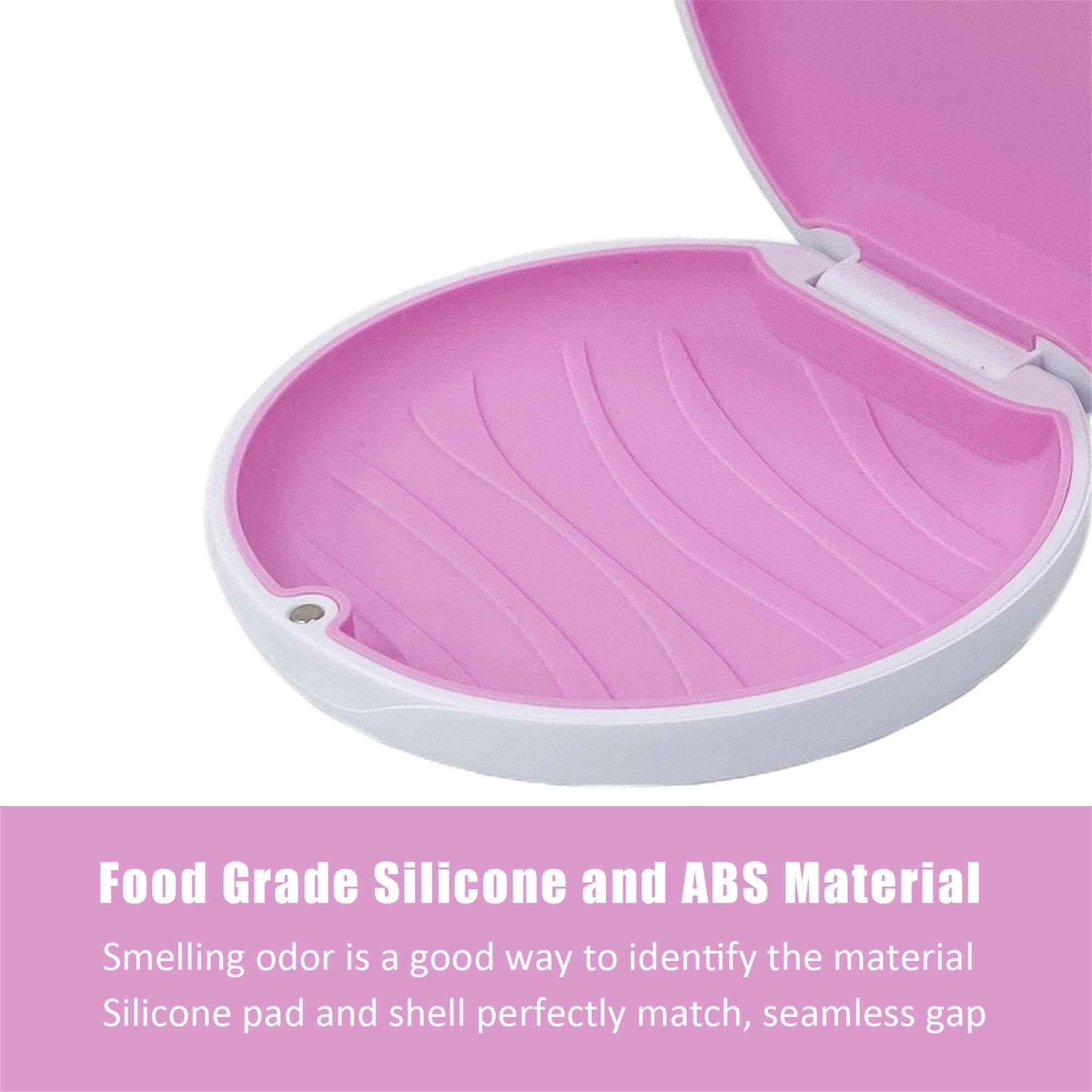 Retainer Case,Cute Slim Aligner Case Compatible with Invisalign,Retainer Holder with Aligner Remover Maoerdental