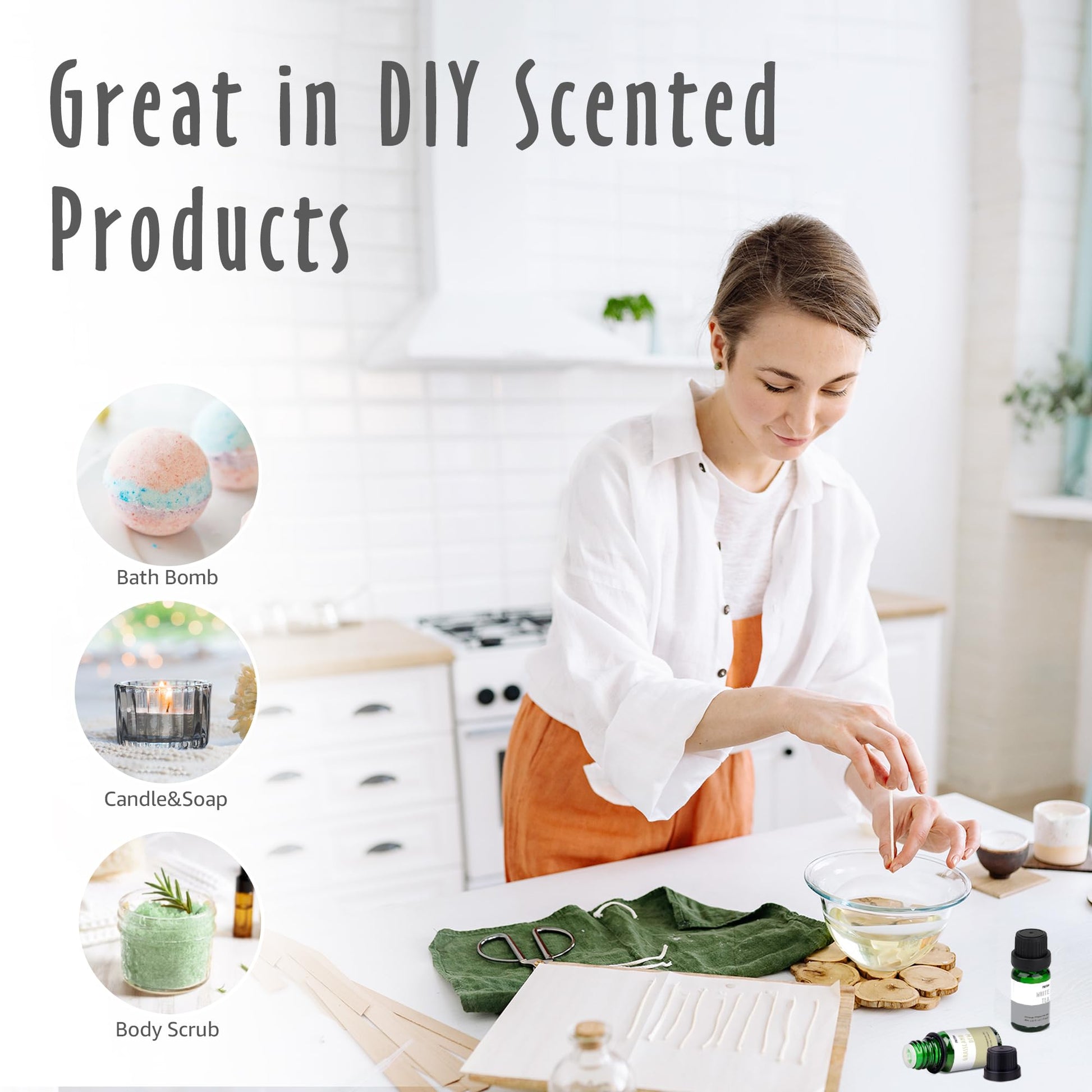 Fragrance Oils, MitFlor Hotel Collection Diffuser Oil for Home, Soap & Candle Making Scents MitFlor