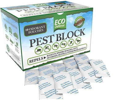 Eco Defense Pest Control Pouches - All Natural - Repels Rodents, Spiders