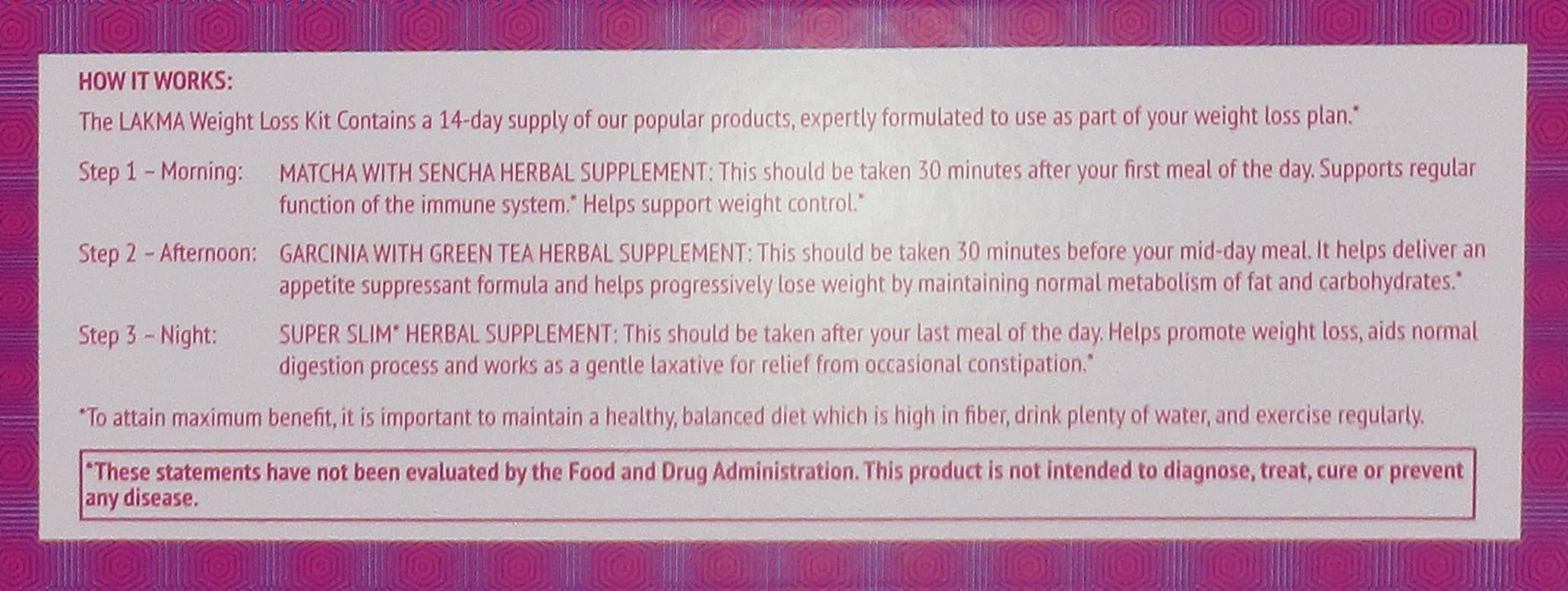 Lakma 14 Day Weight Loss Kit Green Tea - 42 Tea Bags