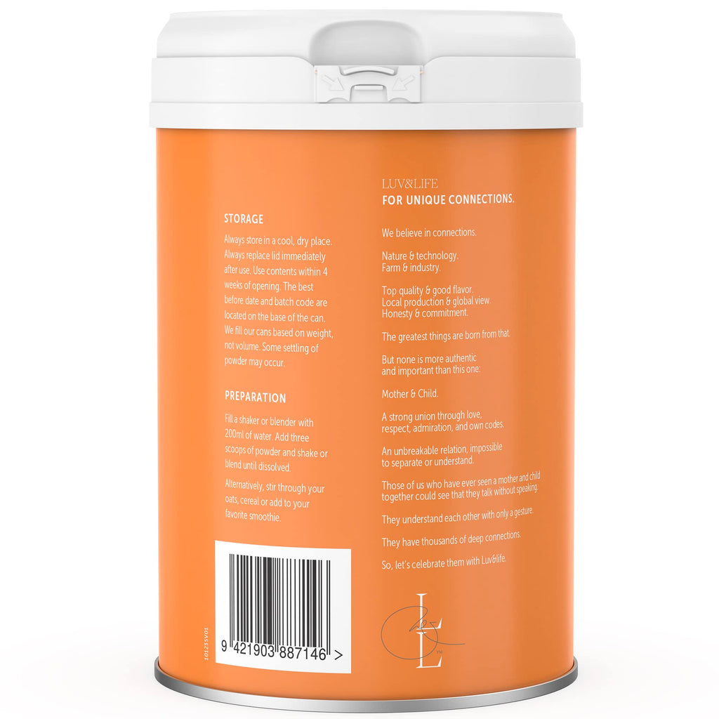 LUV&LIFE Prenatal Vitamin Supplement Powder Vanilla Flavored Contains Protein and Fiber