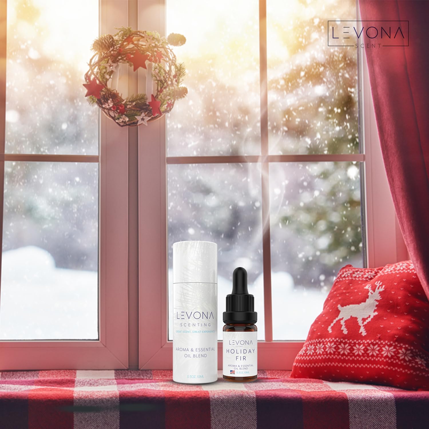 Levona Scent Christmas Essential Oils for Diffuser: Holiday Fir Essential Oil for Diffusers for Home LEVONA SCENT