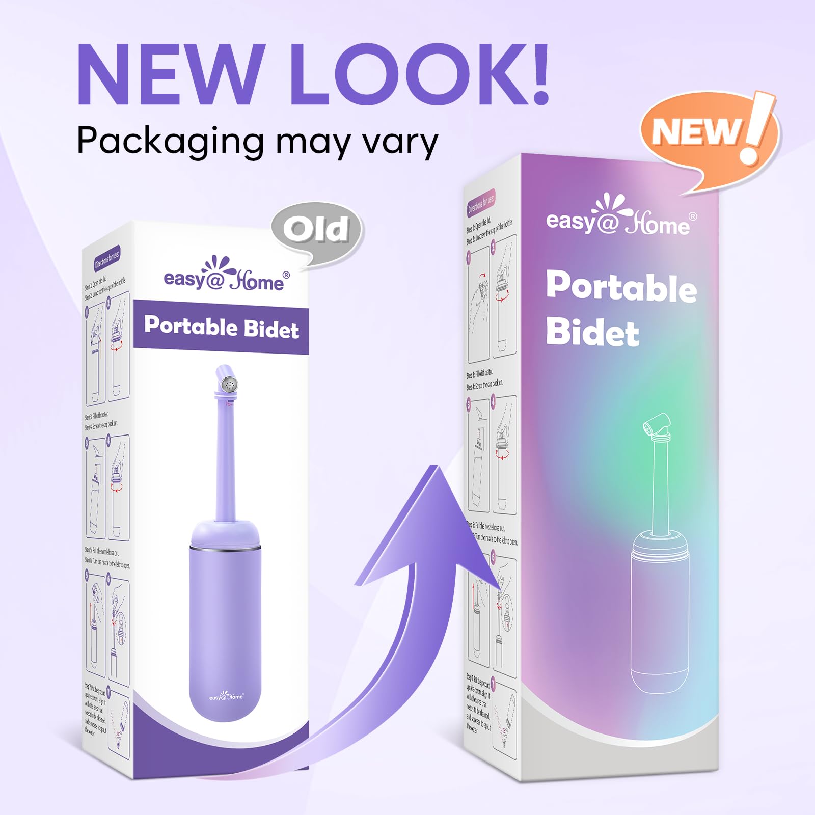 Portable Peri Bottle for Postpartum & Perineal Care: Easy@Home Handheld Bidet Perfect for Personal Easy@Home