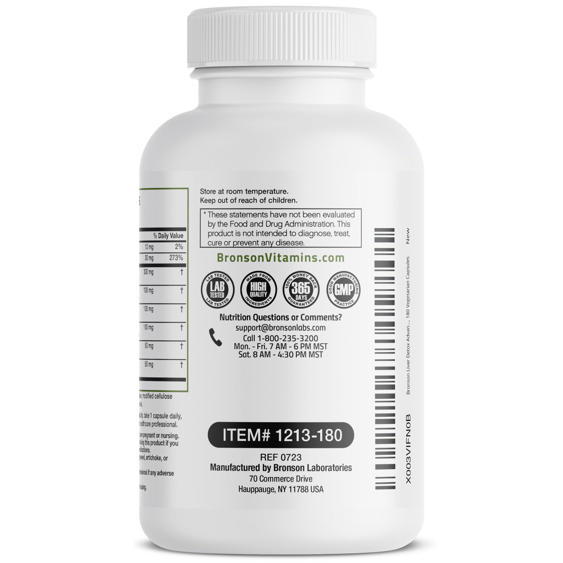 Bronson Liver Detox Advanced Detox & Cleansing Formula Supports Health Liver Function Bronson