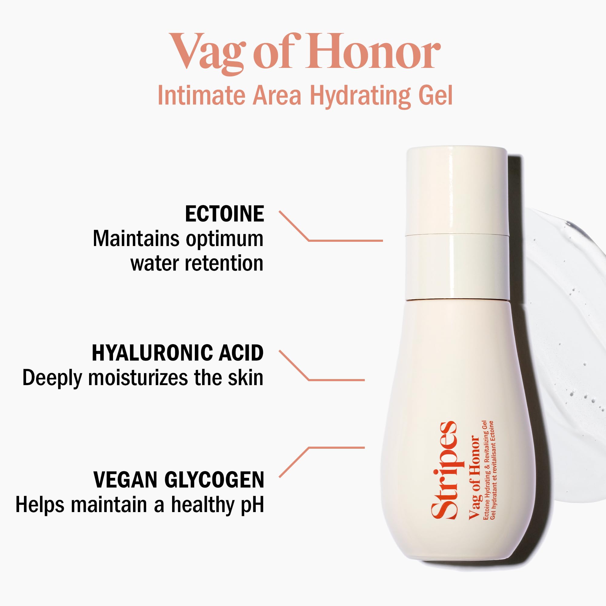 STRIPES by Naomi Watts - Vag Of Honor - Hydrating Gel For Relieving Vaginal Dryness STRIPES