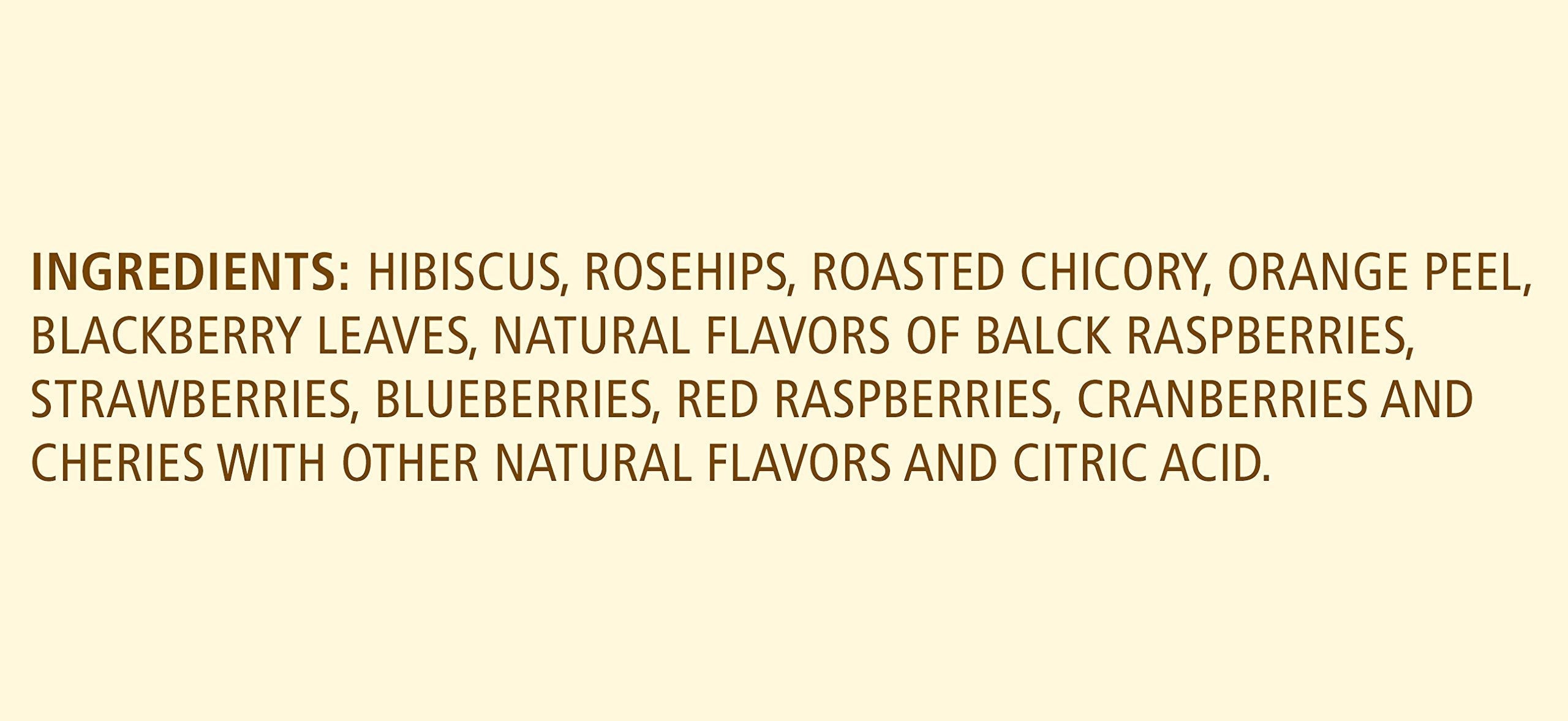 Celestial Seasonings Herbal Tea, Wild Berry Zinger, 20 Count (Pack of 6) Celestial Seasonings