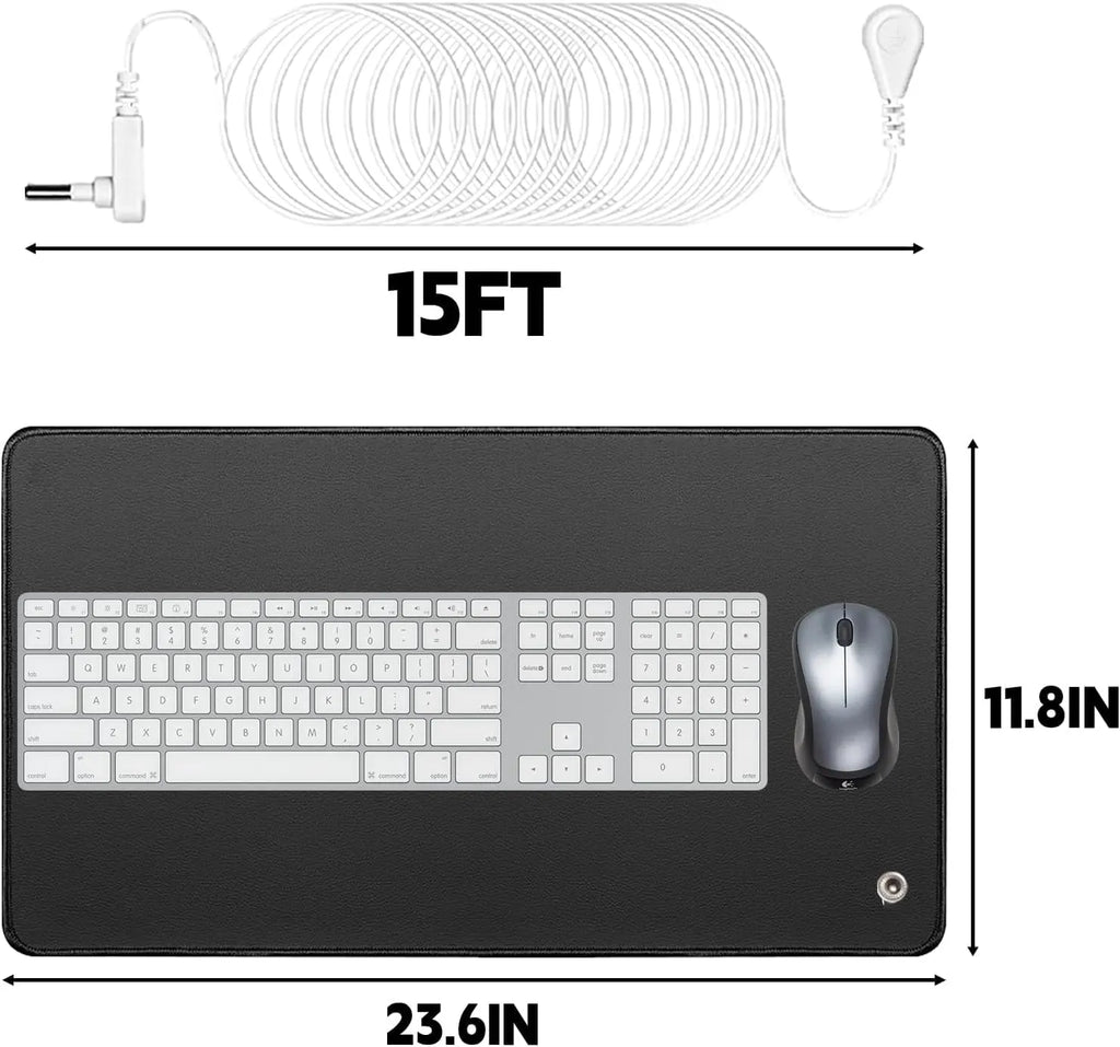 LOYDBDT Grounding Mat,11.8x23.6inches,Grounding Mat with 15ft Grounding Cord LOYDBDT