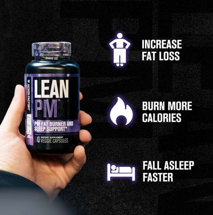 Jacked Factory Lean PM Night Time Fat Burner, Sleep Aid Supplement, & Appetite Suppressant