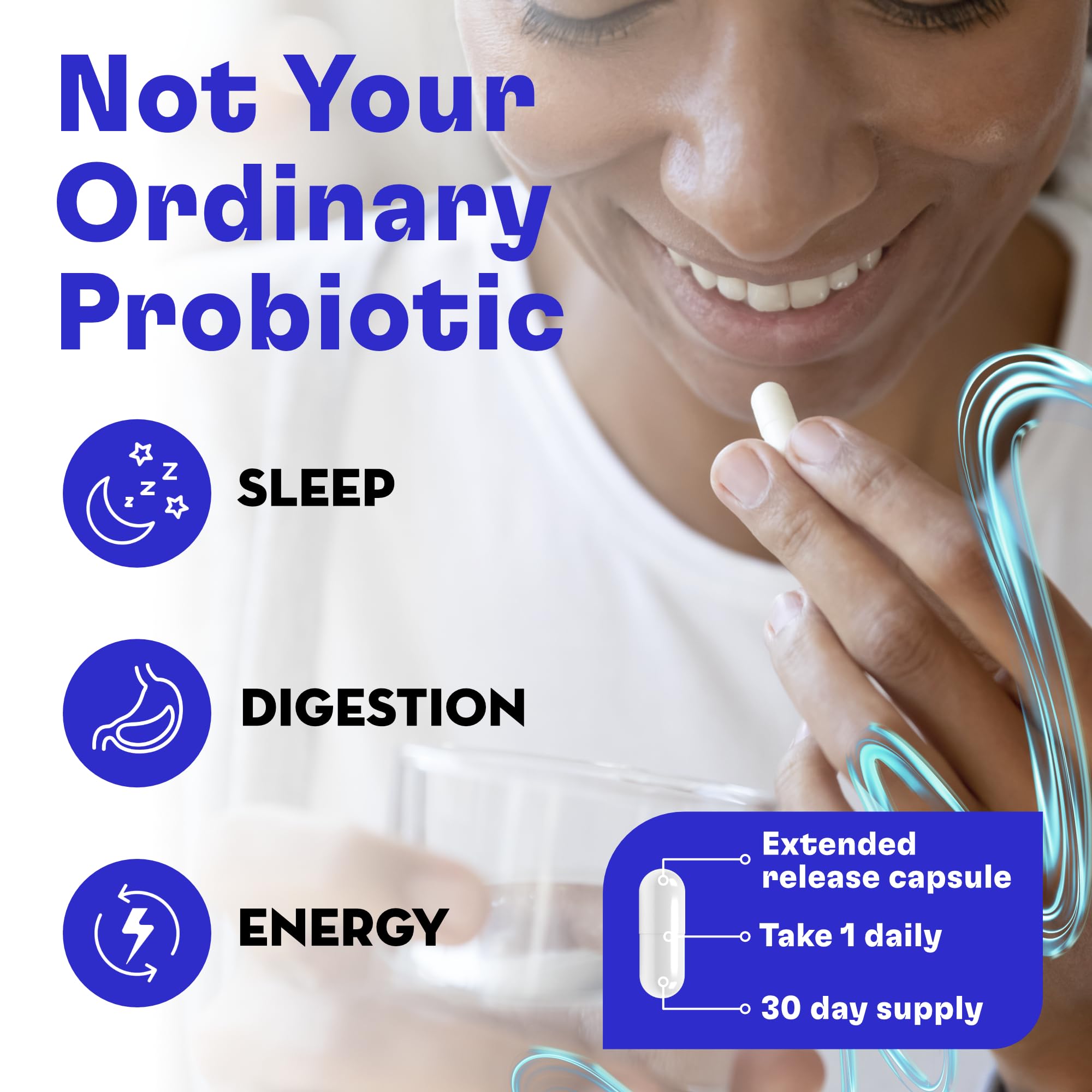 FITBIOMICS Nella Gut Health Supplements for Women & Men (30 Capsules) FITBIOMICS