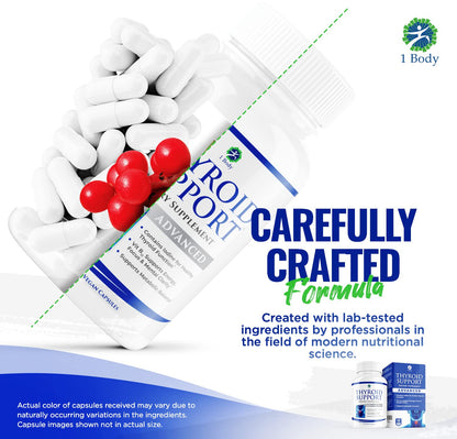 Thyroid Support Supplement for Women and Men - 3 Pack 90 Days