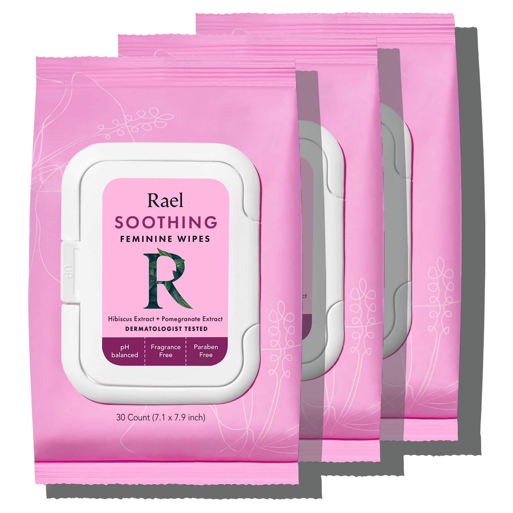 Rael Feminine Wipes, Soothing Wipes for Women - pH Balance, Clean Ingredients, All Skin Types