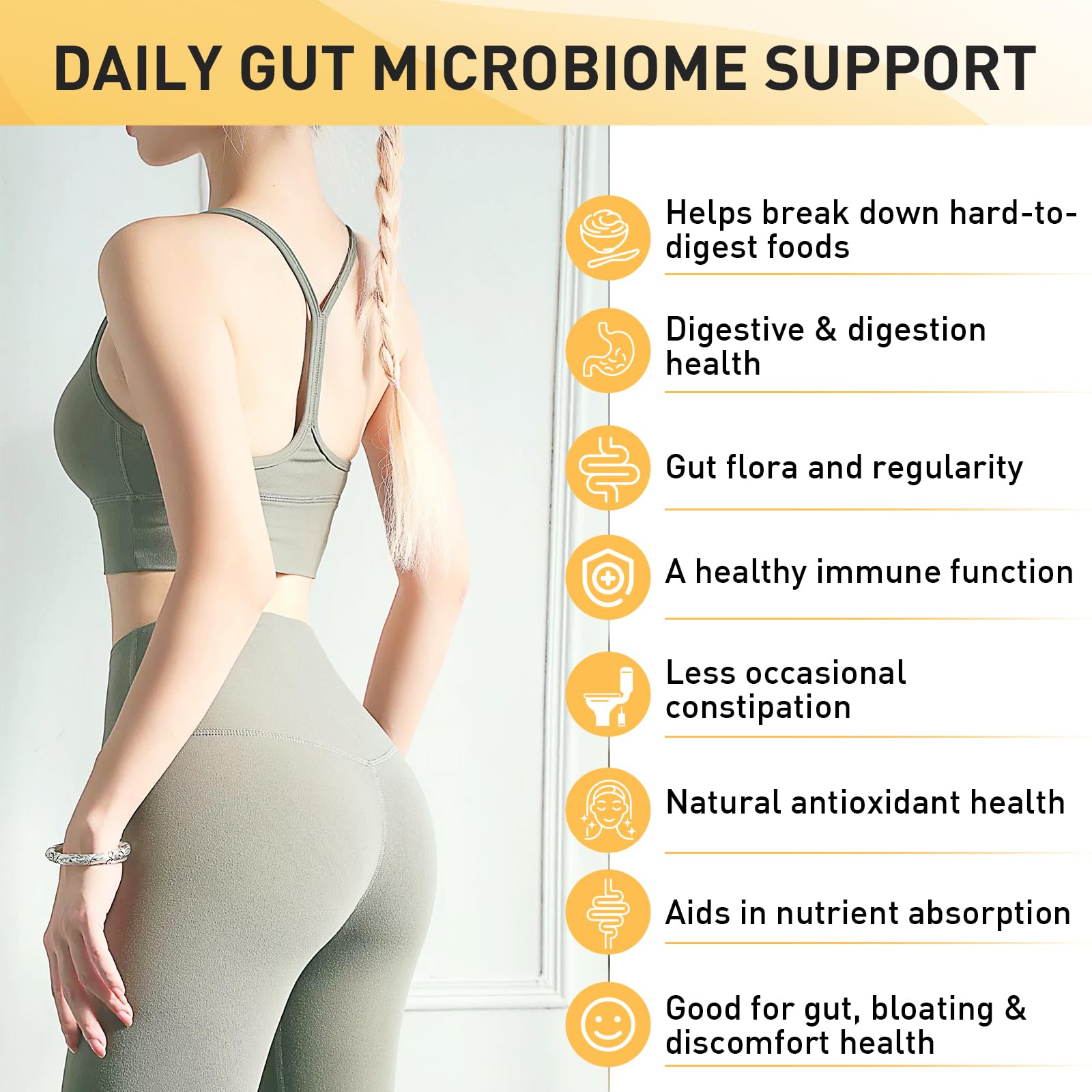 Probiotics for Women & Men, 300 Billion CFU 11 Strains, Probiotic with Organic Herbal GOGOSATIS