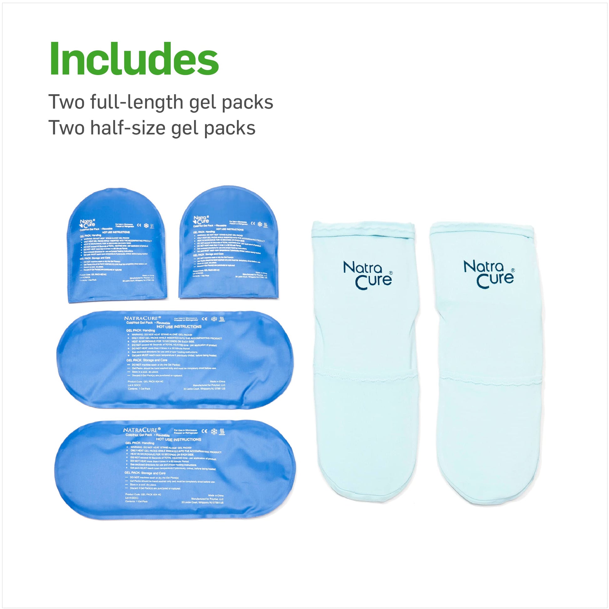 NatraCure Cold Therapy Socks - Reusable Gel Ice Frozen Slippers for Feet NatraCure