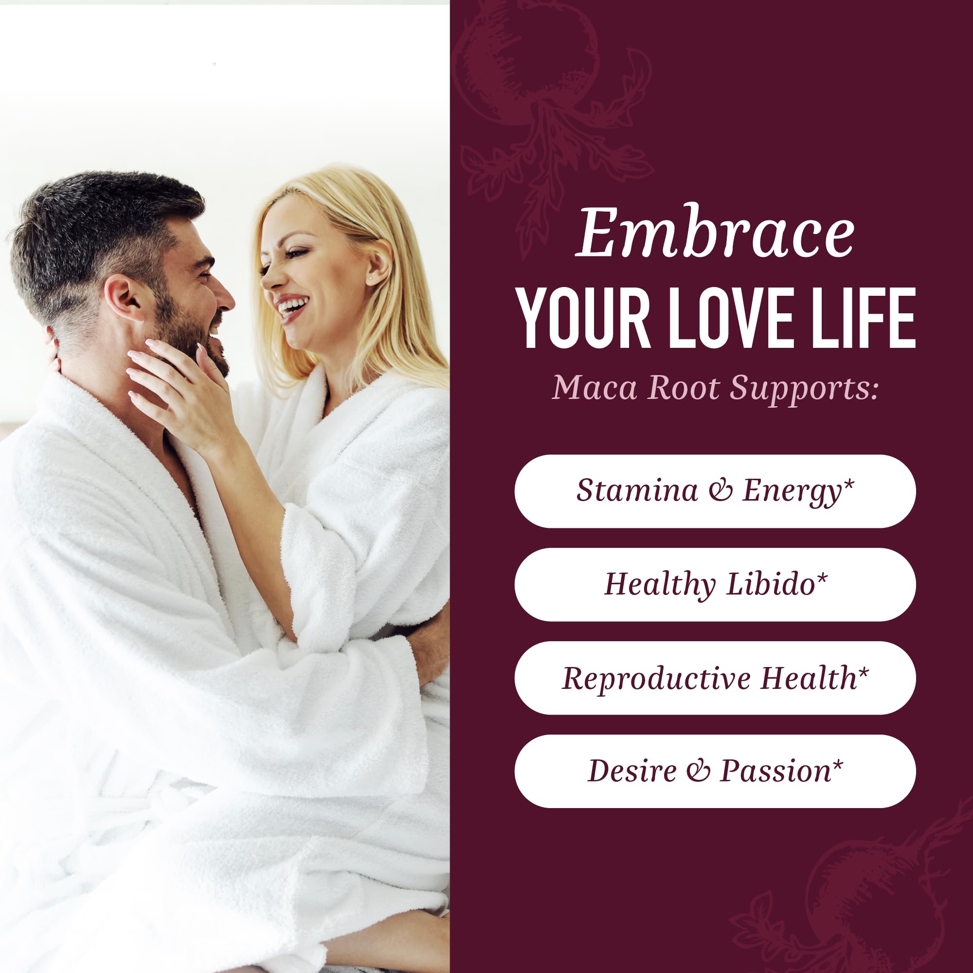 Organic Maca Root Capsules for Women | Peruvian Maca 2250MG Extra Strength SMNutrition