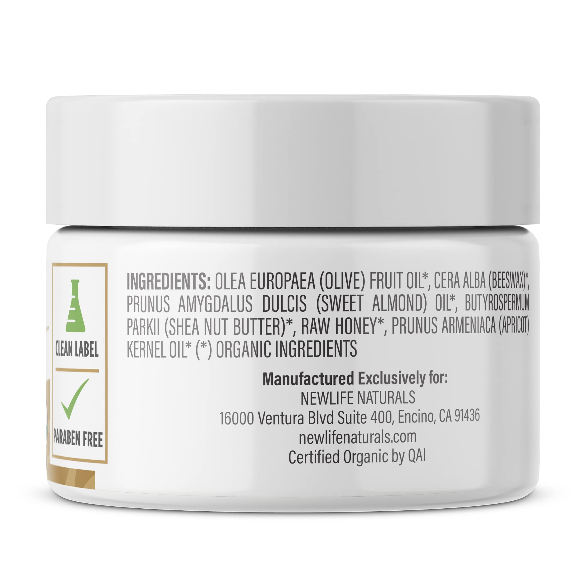 NewLife Naturals Certified Organic Vulva Cream - Menopause Support, Itching Relief, Vaginal Moisturizer NewLife Naturals