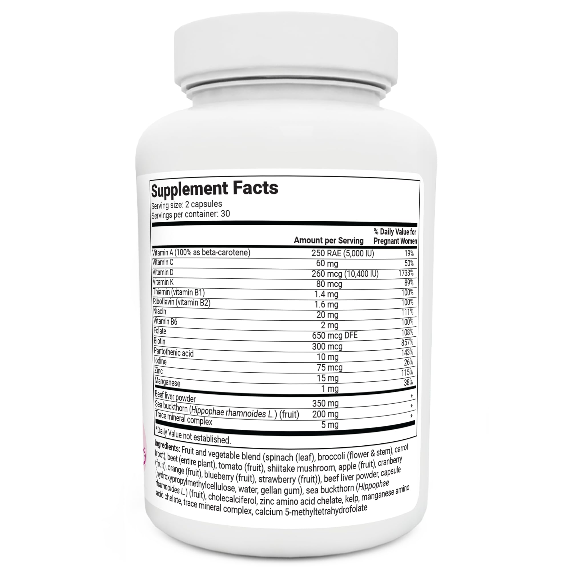 Dr. Berg Natural Prenatal Vitamins for Women (Pregnant & Nursing) - Prenatal Vitamins Dr. Berg Nutritionals