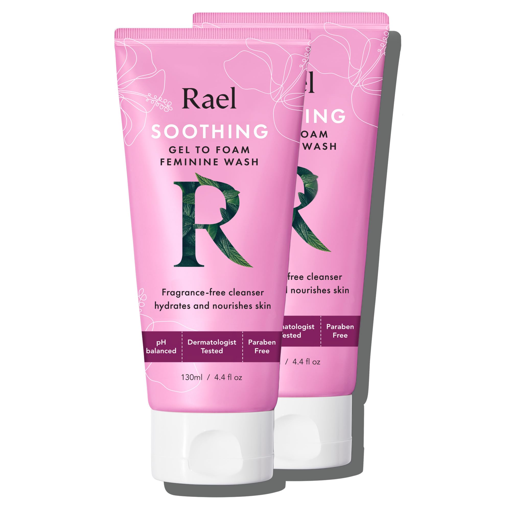 Rael Feminine Wash, Soothing Gel to Foam Wash - pH Balance Feminine Wash for Women, Intimate Wash