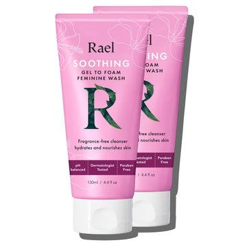 Rael Feminine Wash, Soothing Gel to Foam Wash - pH Balance Feminine Wash for Women, Intimate Wash