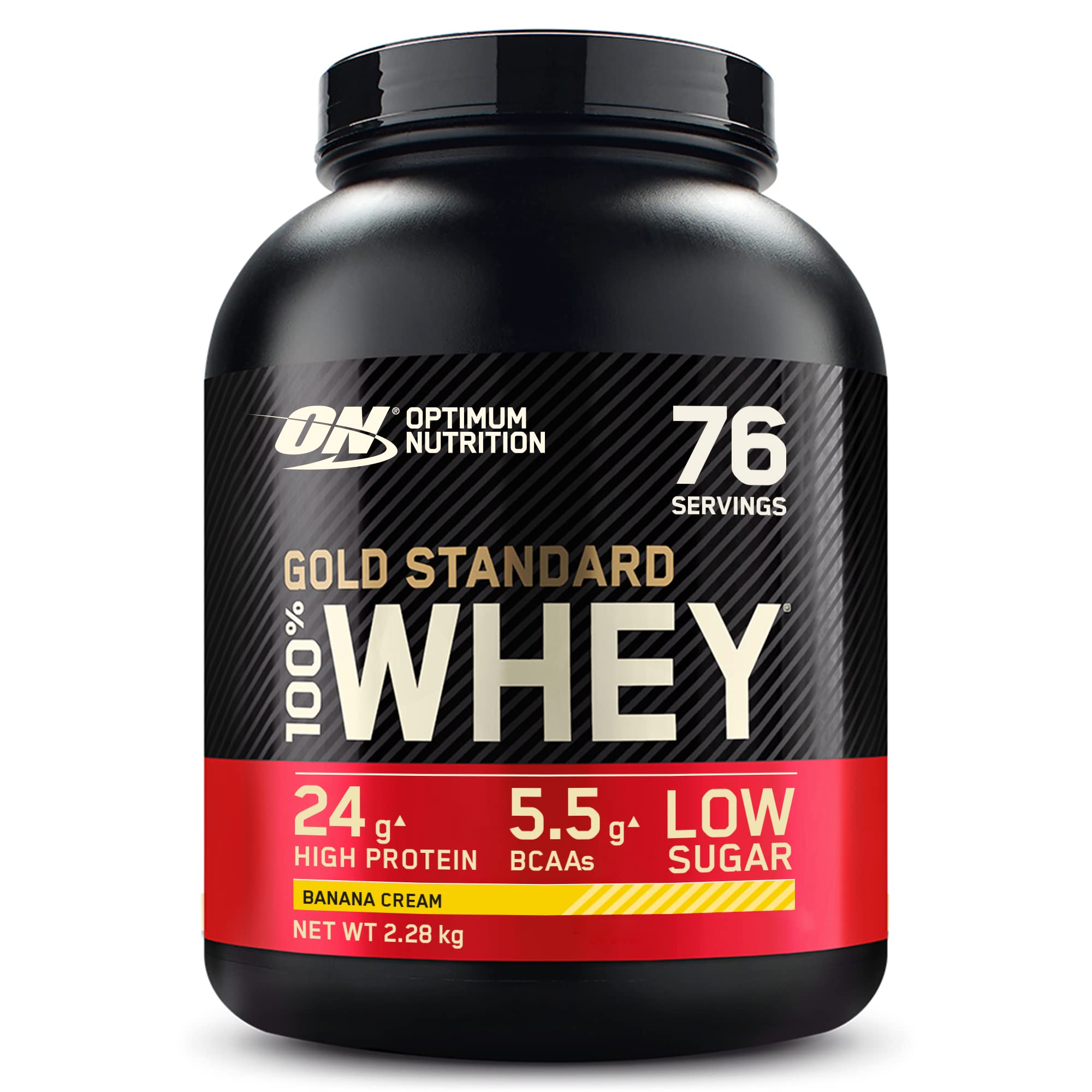 Optimum Nutrition Gold Standard 100% Whey Protein Powder, Banana Cream, 5 Pound Optimum Nutrition