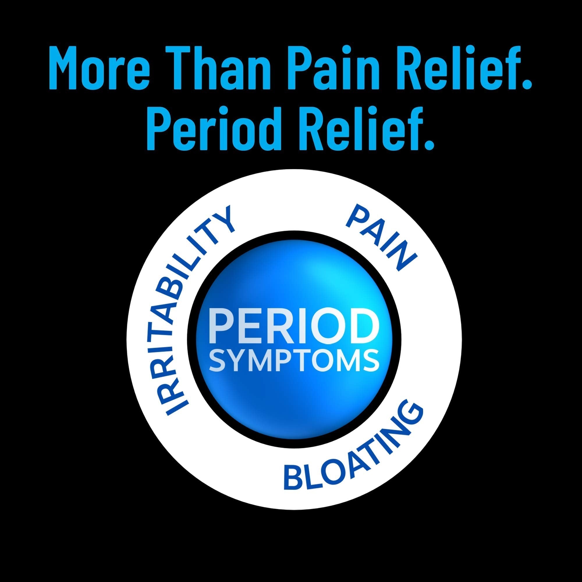 Pamprin Multi-Symptom Formula, with Acetaminophen, Menstrual Period Symptoms Relief Including Cramps Pamprin