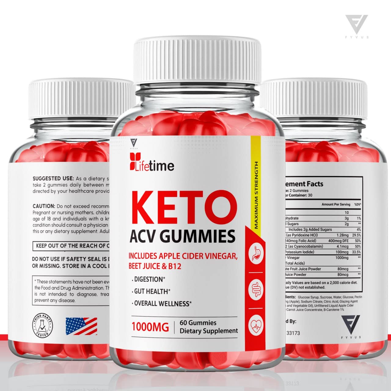 Lifetime Keto Plus ACV Gummies Advanced Life Time Keto+ACV Weight Loss, Lifetime Keto Fyvus