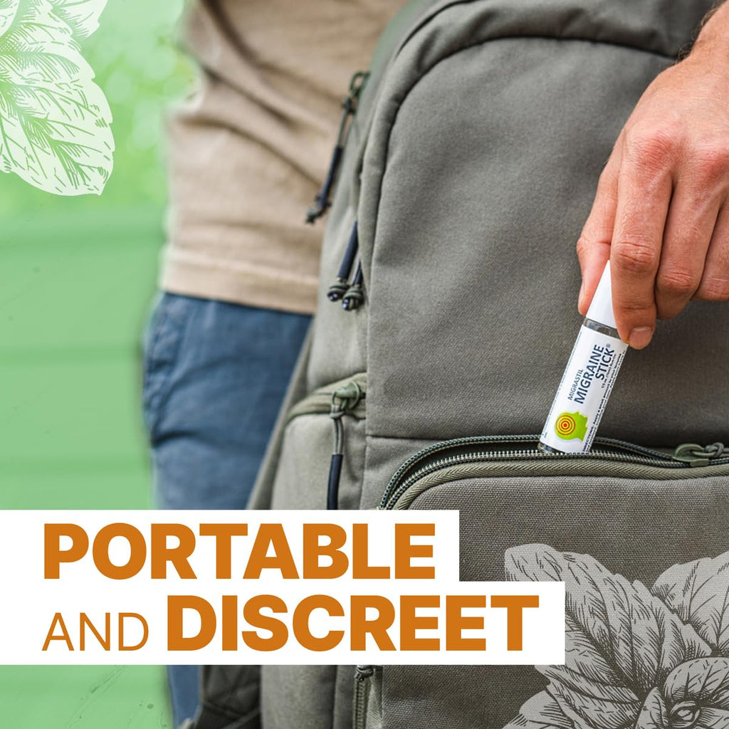 Migrastil Migraine Stick® Rollon - Fast Cooling Comfort for Your Head. Aromatherapy with Peppermint