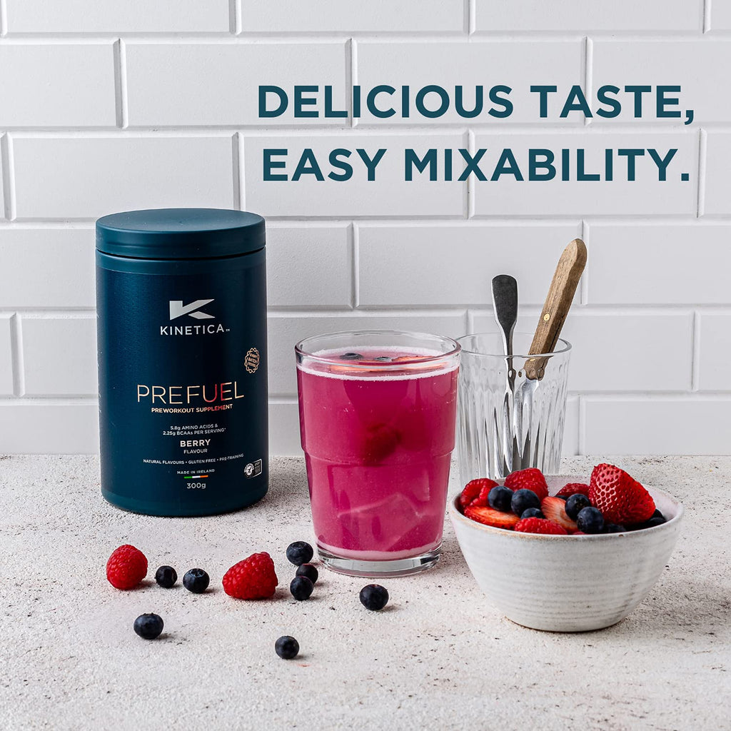 Kinetica PreFuel, Pre Workout, 5.9g Amino Acids & 2.3g BCAA's per Serving, 30 Servings