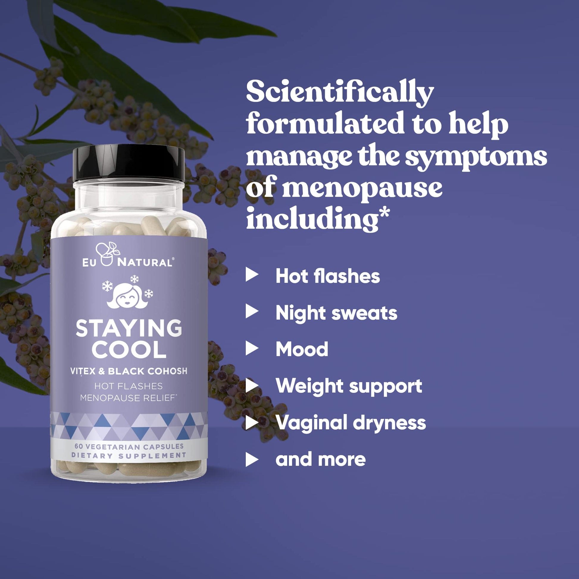 Staying Cool Menopause Supplements for Women – Hormonal Hot Flashes, Weight Support Eu Natural