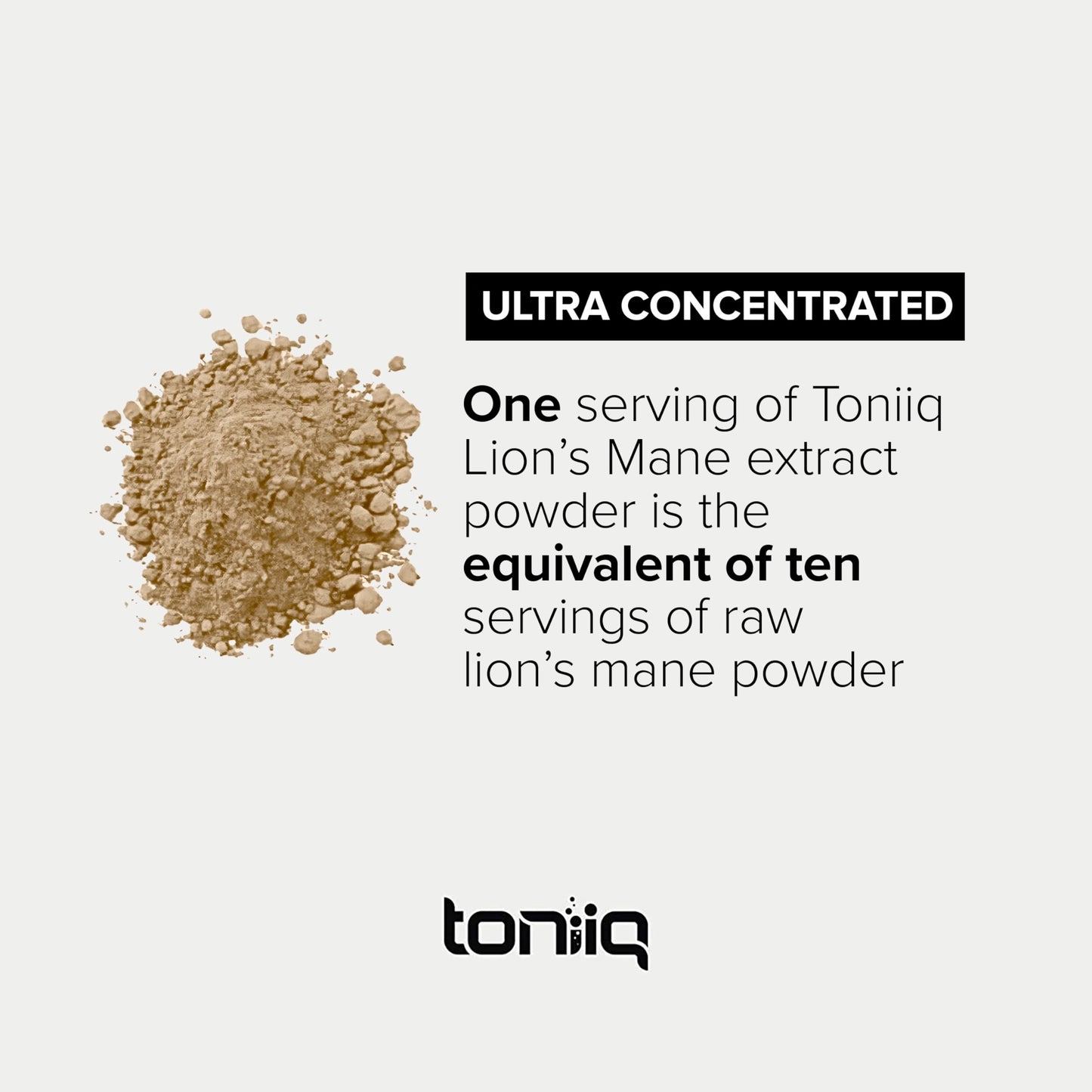 10,000mg 10x Concentrated Ultra High Strength Organic Lions Mane Powder