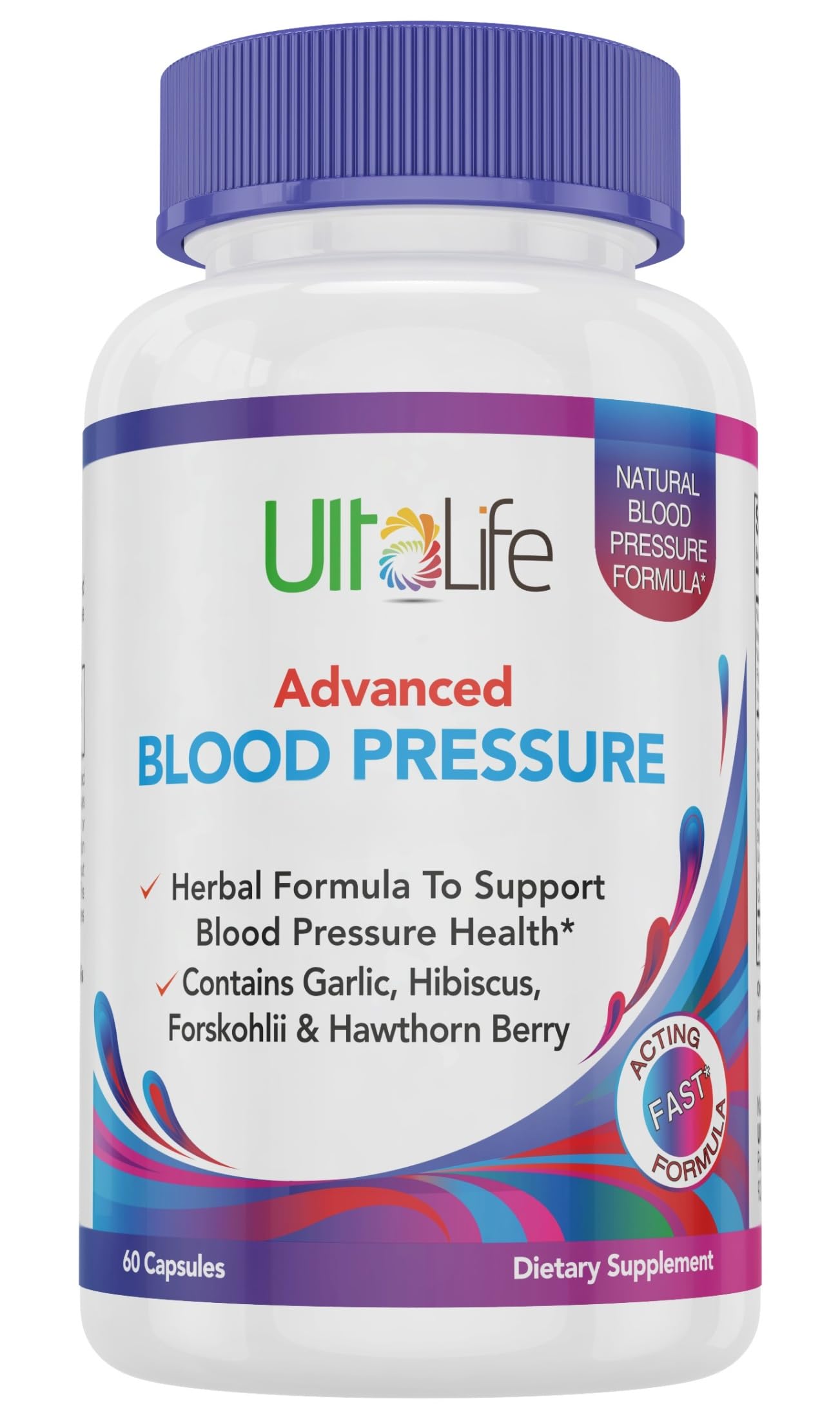 ULTALIFE Blood Pressure Supplements - Advanced Blood Pressure Supplement Complex ULTALIFE