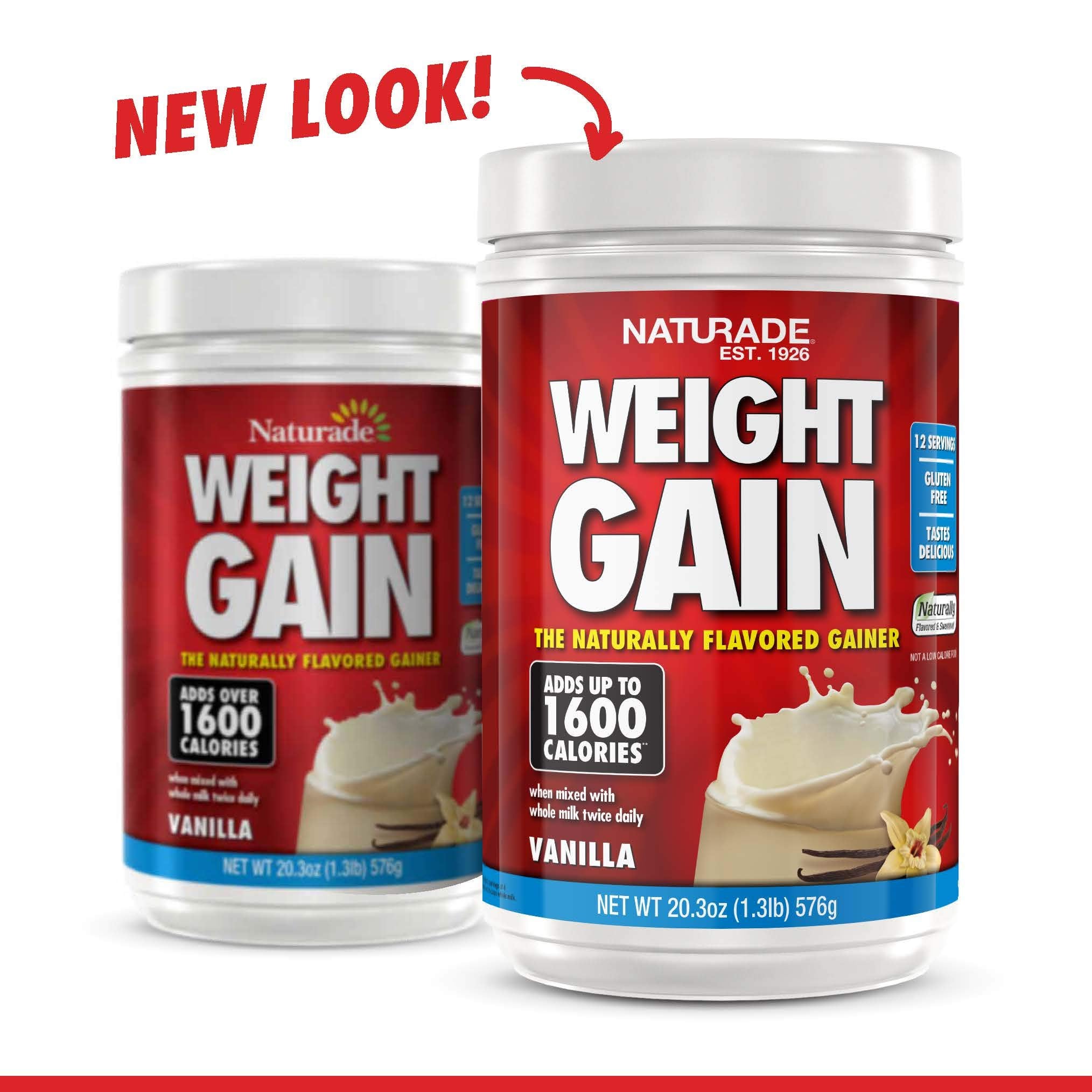 Naturade Weight Gain Instant Nutrition Drink Mix, Vanilla ,20.3 Ounce Naturade
