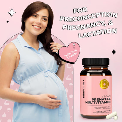 Future Kind Vegan Prenatal Vitamin - (60ct) Prenatal Vitamins with DHA & L-MethylFolate