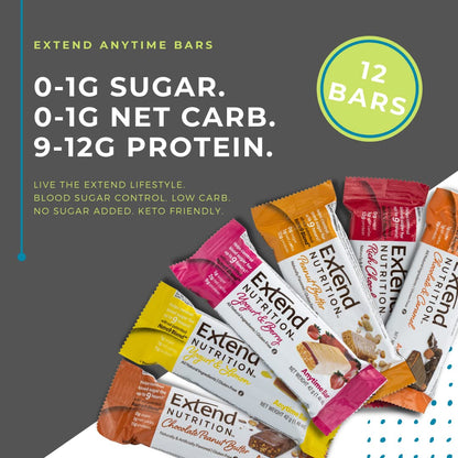 Extend Nutrition Diabetic Snacks for Sugar Control, Low Carb, Low Sugar, Low Calorie Snacks