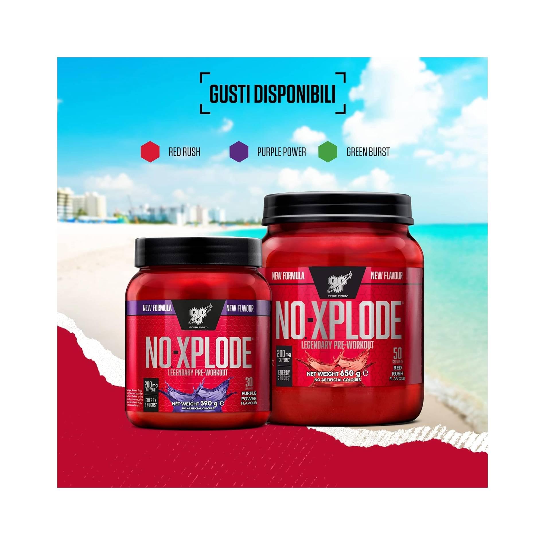 BSN Nutrition N.O.-Xplode Pre Workout Powder Food Supplement, Energy and Focus BSN