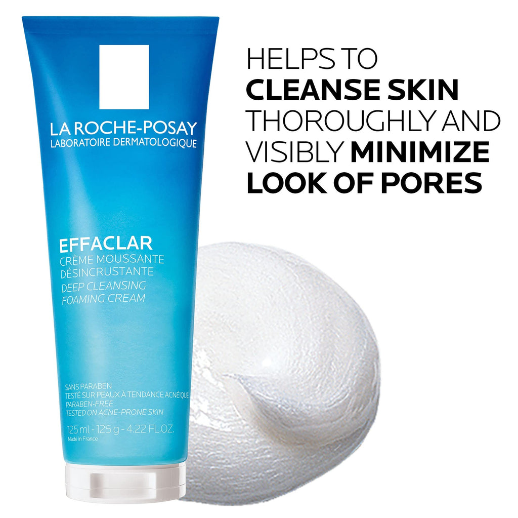La Roche-Posay Effaclar Deep Cleansing Foaming Facial Cleanser, Cream