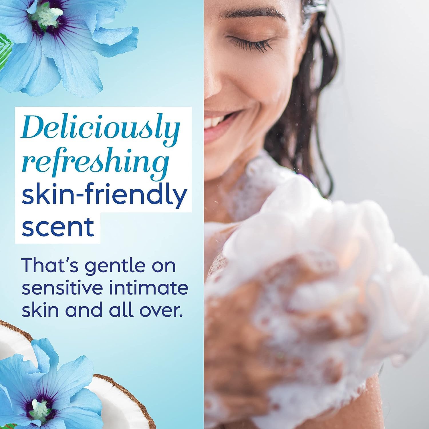 Vagisil Feminine Wash for Intimate Area Hygiene, Scentsitive Scents, pH Balanced and Gynecologist Tested Vagisil