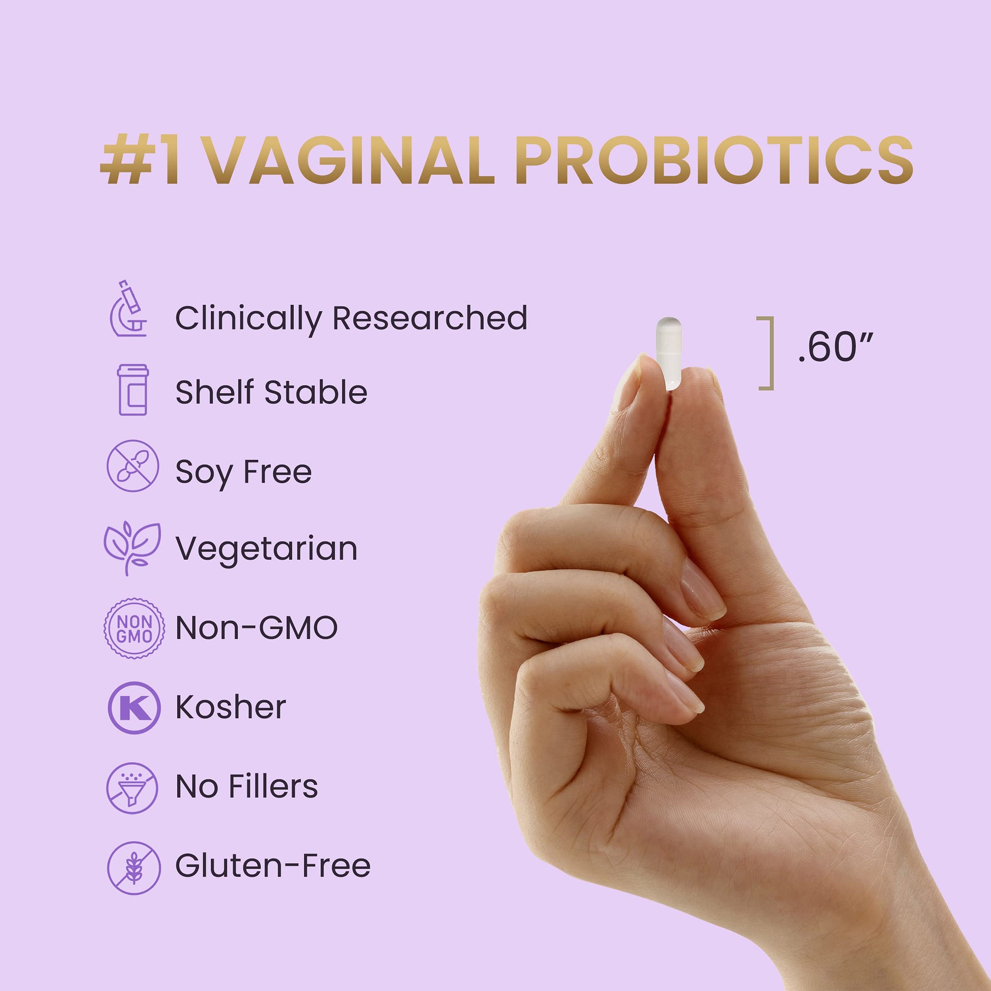 HPD Rx Pro-Fem #1 Vaginal Health Probiotic | Vaginal Probiotics | Clinically Proven to Promote Yeast & PH HPD Rx