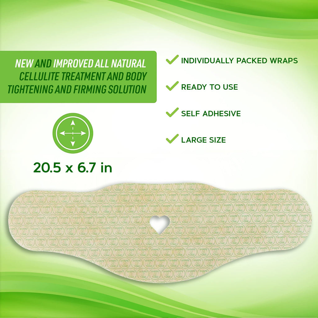 Moisturizing Body Wrap - New and Improved All Natural Body Applicator (5 WRAPS) Shape and Tone Body Products