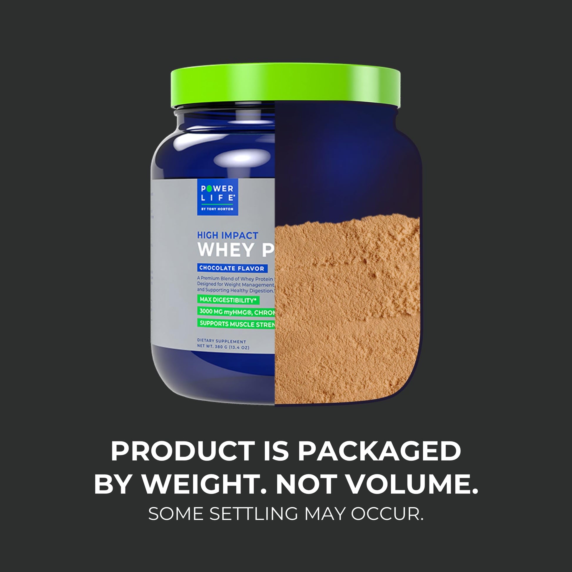 POWERLIFE Tony Horton High Impact Grass Fed Whey Protein with 3000 MG of HMB POWERLIFE