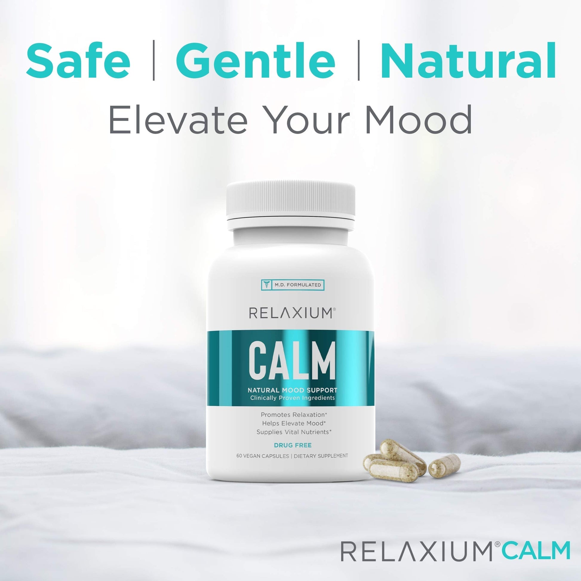 Relaxium Calm, Non-Habit Forming, Stress & Mood Support Supplement Relaxium