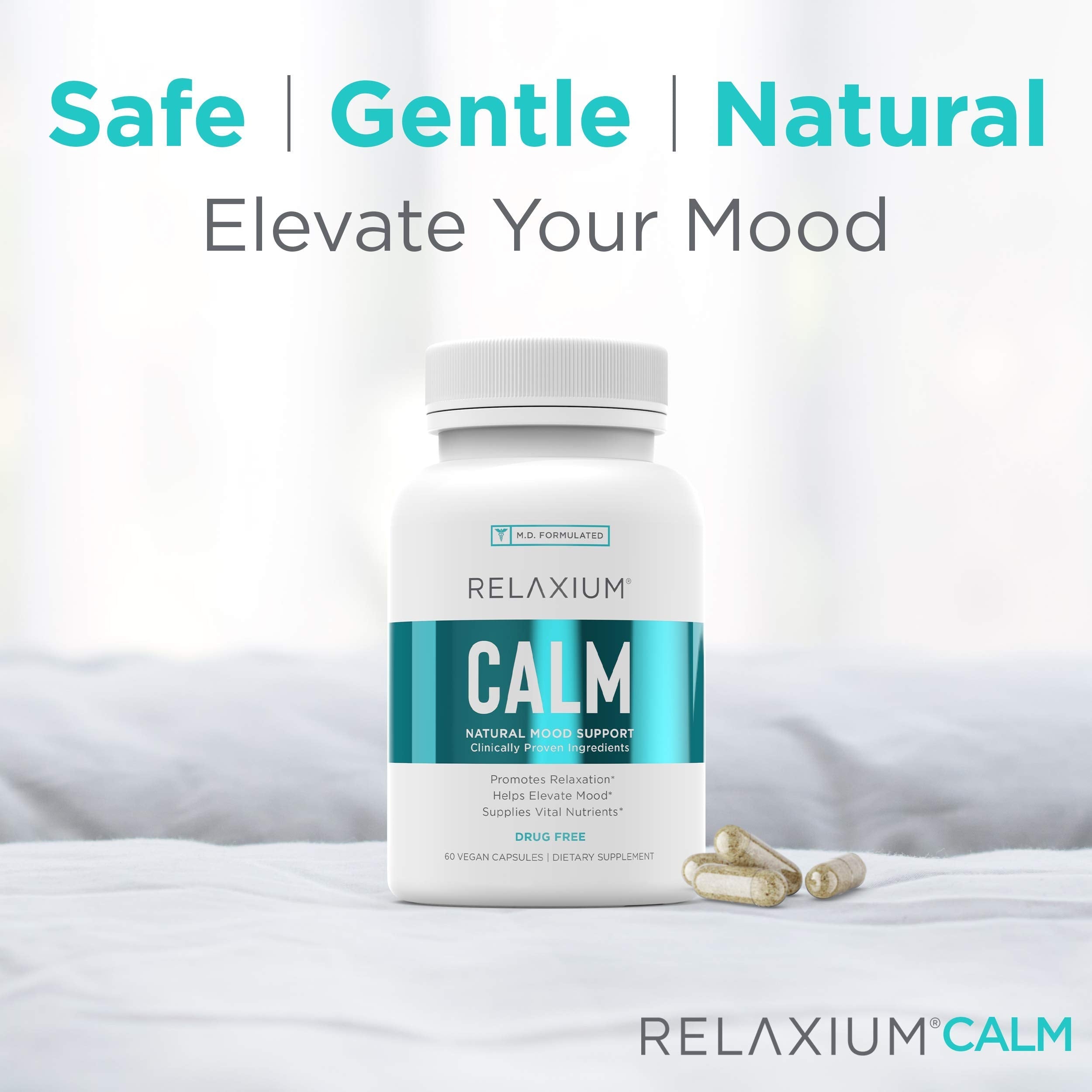 Relaxium Calm, Non-Habit Forming, Stress & Mood Support Supplement Relaxium