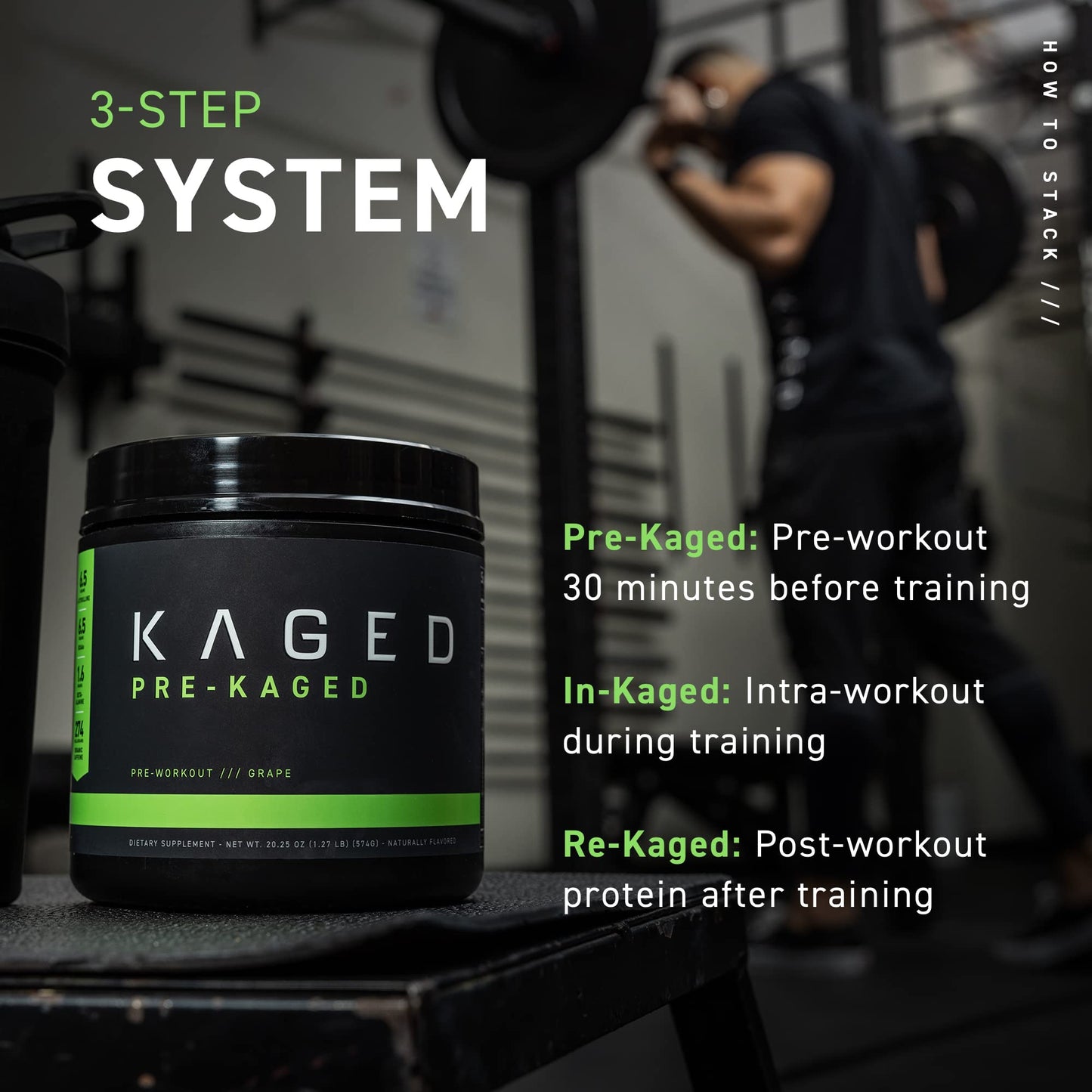 Kaged Original Pre Workout Powder | Berry Blast | Pre-Kaged | Formulated with Creatine