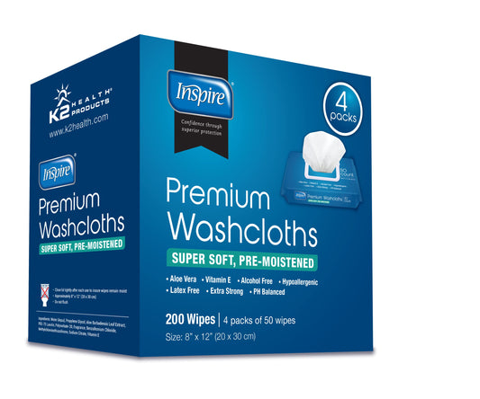 Inspire Adult Wet Wipes, Adult Wash Cloths, Adult Wipes for Incontinence
