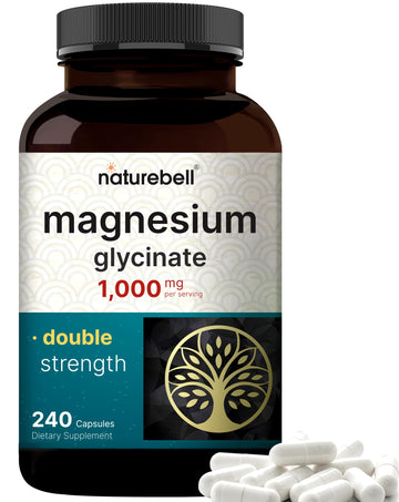 Magnesium Glycinate Supplement 1,000mg | 500mg Per Capsule, 240 Pills 