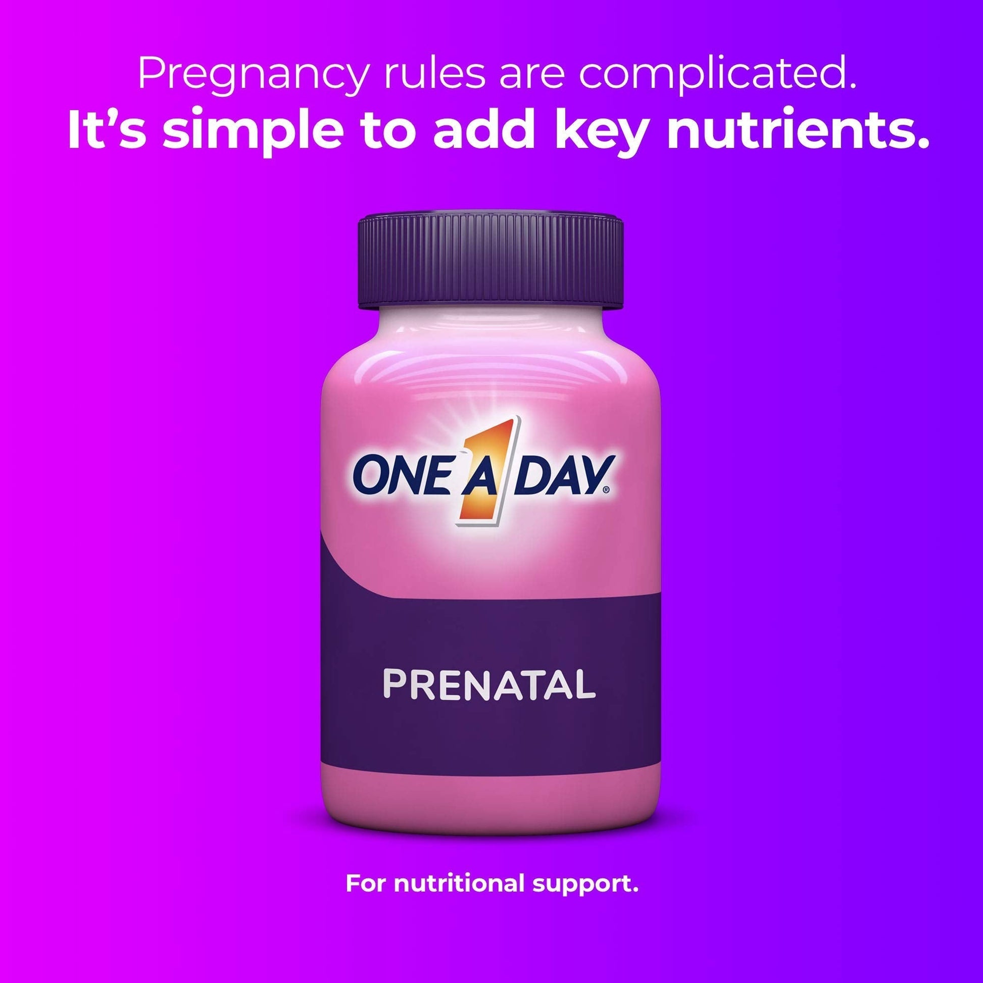 One-A-Day Prenatal 1 with DHA & Folic Acid Softgels, 30 ea (Pack of 6) ONE A DAY