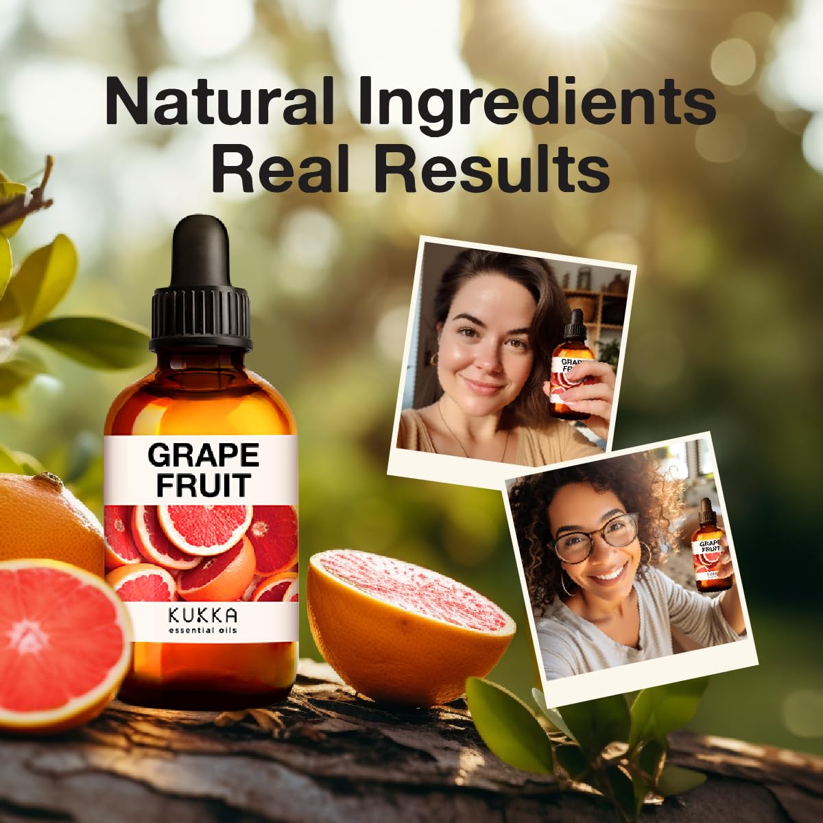 Kukka Grapefruit Essential Oil for Diffuser - 100% Natural Grapefruit Essential Oil for Skin KUKKA essential oils