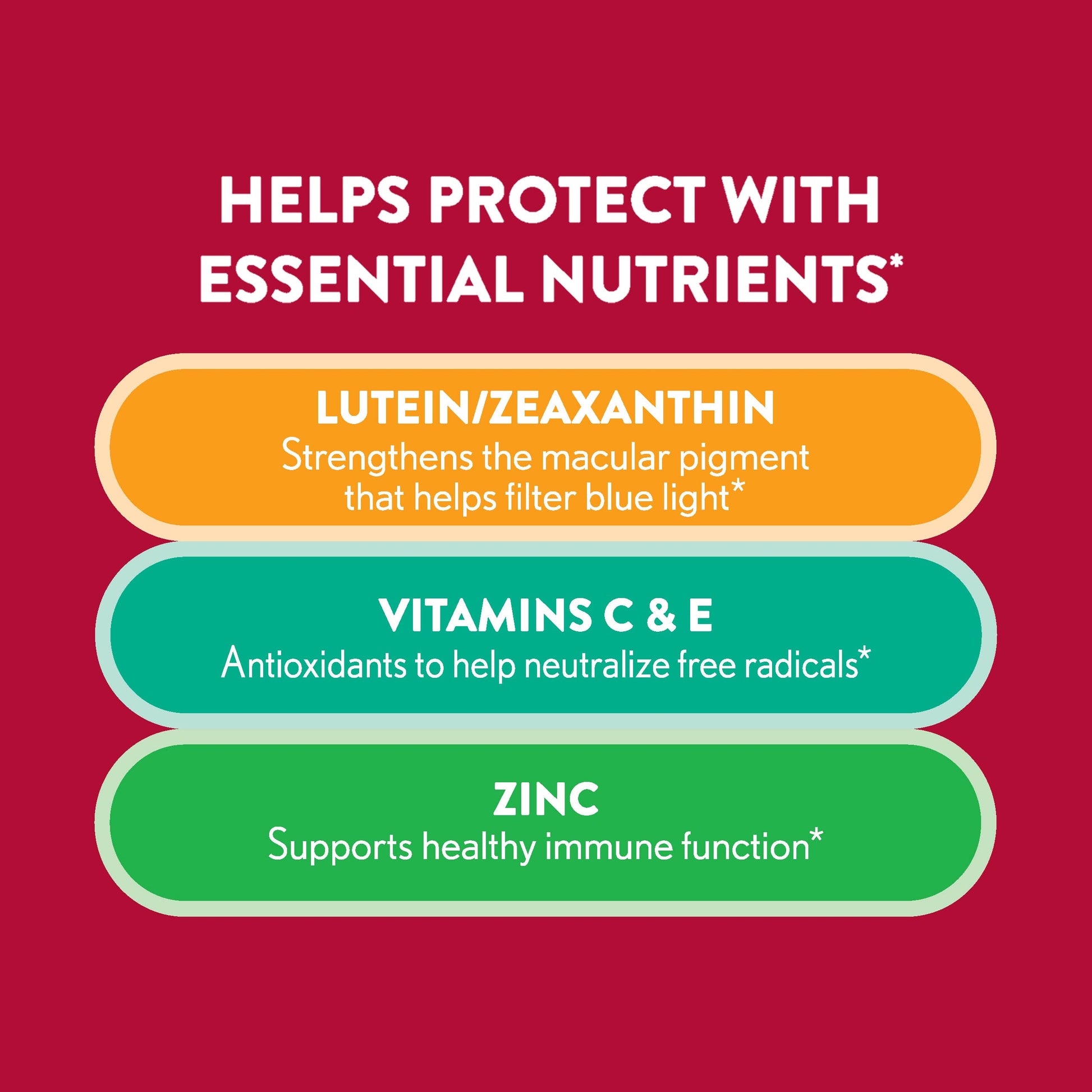 Ocuvite Vitamin & Mineral Supplement for Eye Health Adult Gummies Ocuvite