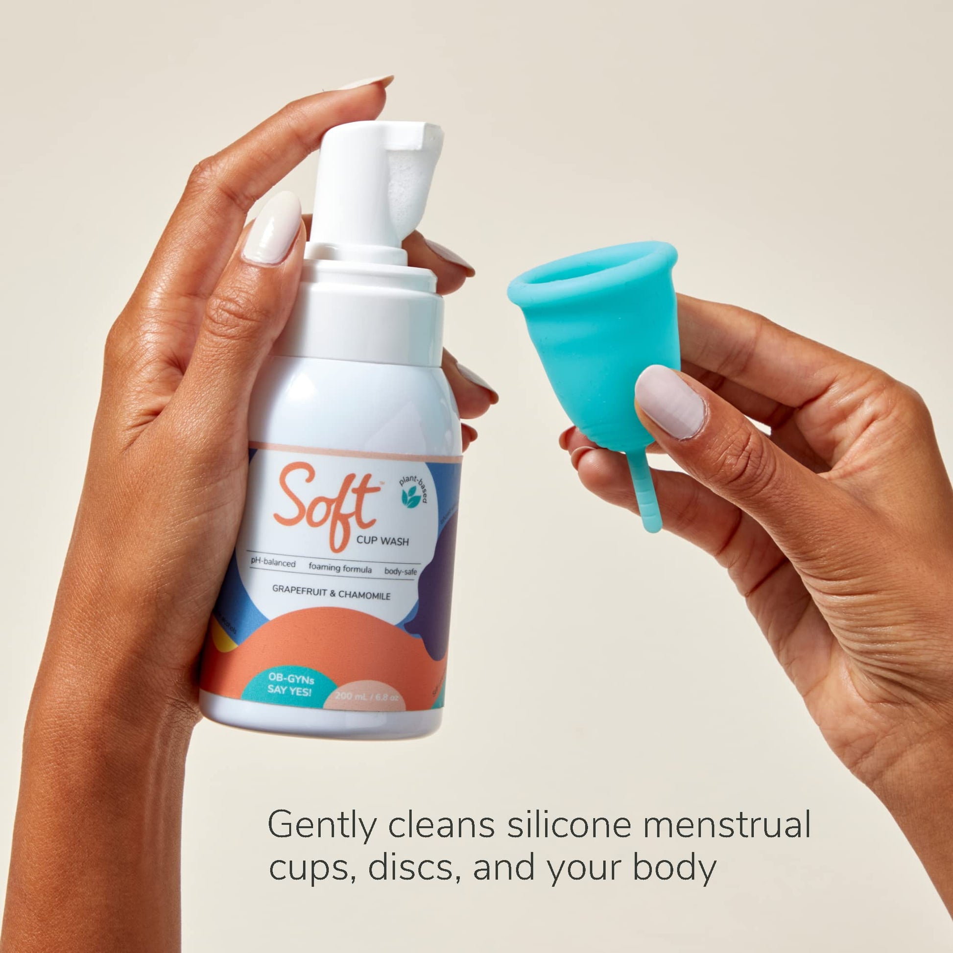 Soft Cup Wash | Menstrual Cup Cleanser for Silicone Period Cups | 6.8 oz | pH-Balanced Softcup
